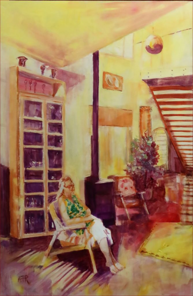 21 'Rest and Calm' Annie Radcliffe $250 (60 x 90cm Framed) Acrylic - Redland Yurara Art Society