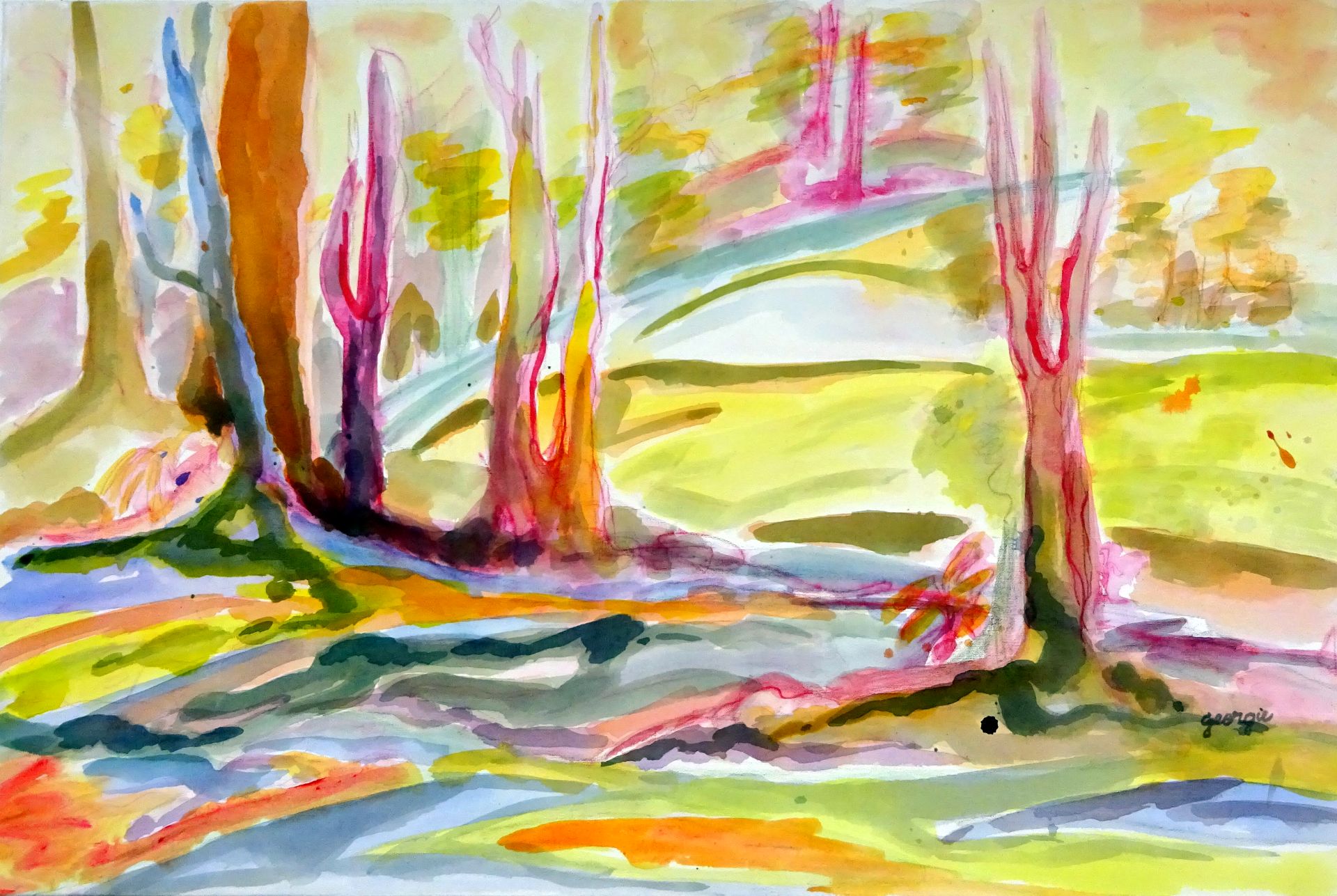 ‘Sidewalks and Shadows’ by Usher May 2023 Yurara Art Society