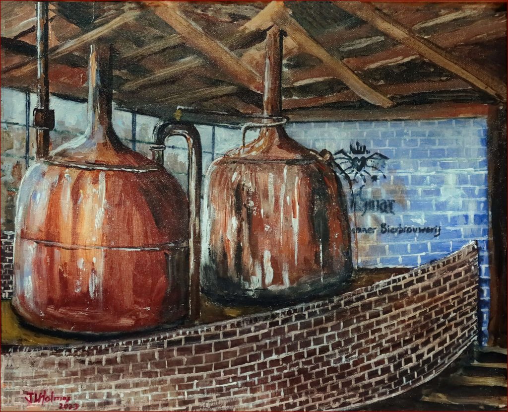 5 'Dutch Brewery' John L Holmes $200 (50cm x 40cm Framed) Acrylic - Redland Yurara Art Society