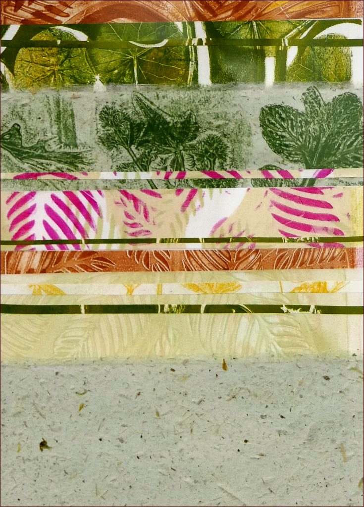 22 'Paper Slice' Joanne Hilder NFS (20cm x 29cm framed) Mixed Media - Redland Yurara Art Society