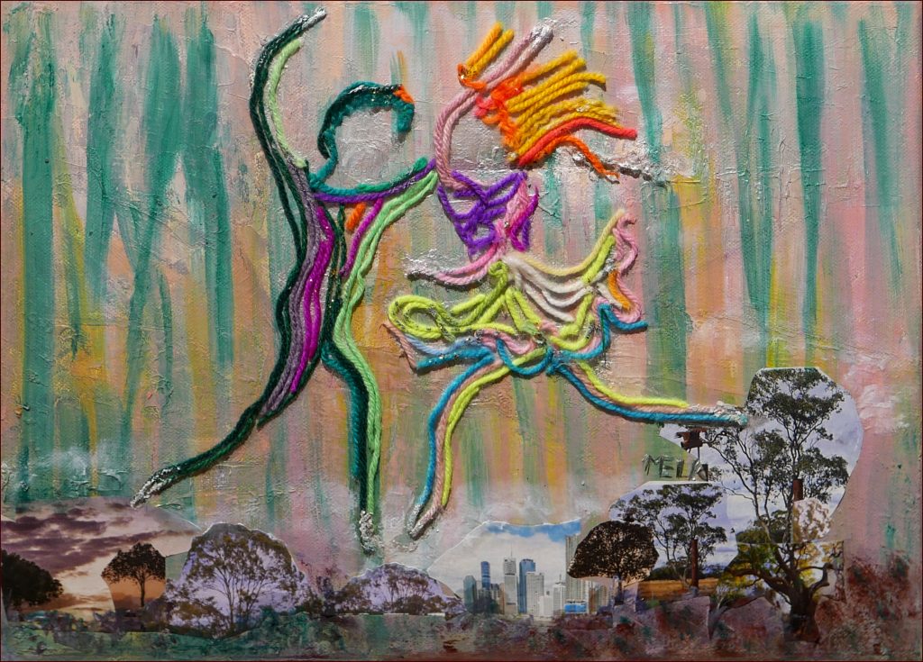 28 'Dreams' Mary Kirkby NFS (40cm x 30cm not framed) Mixed Media - Redland Yurara Art Society