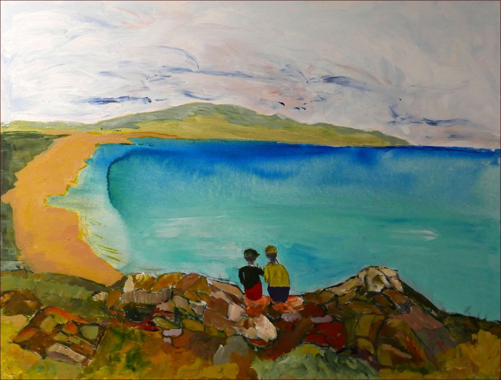 02 'Too Far to Paddle' Rosie Sheehan $130 (46cm x 61cm Not Framed) Acrylic - Redland Yurara Art Society
