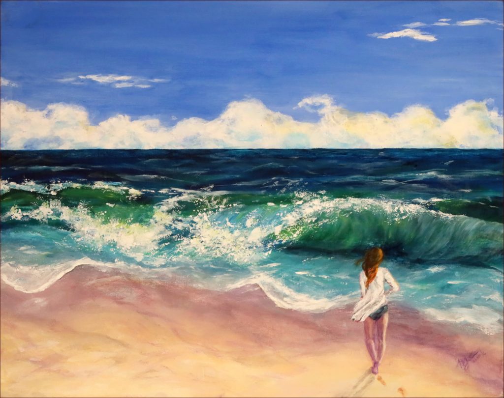 26 'Swift Winds' Mary Jane Turk $150 (50cm x 40cm Not Framed) Acrylic - Redland Yurara Art Society