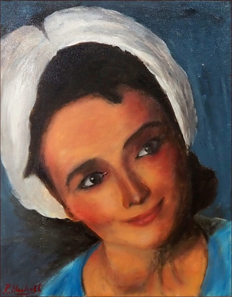 02_'Audrey' by Ray Hackett, Oils, 40x50cm, Not Framed, $150 - April 2024_Redland-Yurara-Art-Society