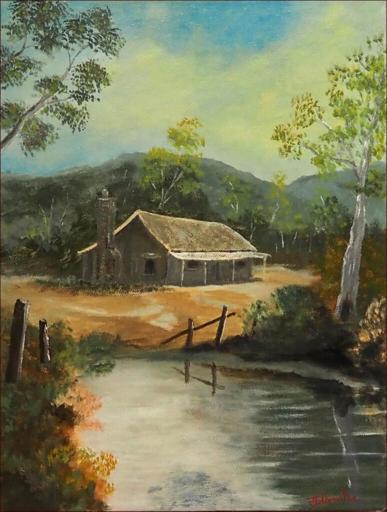 12 'Miles from Nowhere' by Tony Edbrooke, Acrylic, 30x40cm, Not Framed, $250