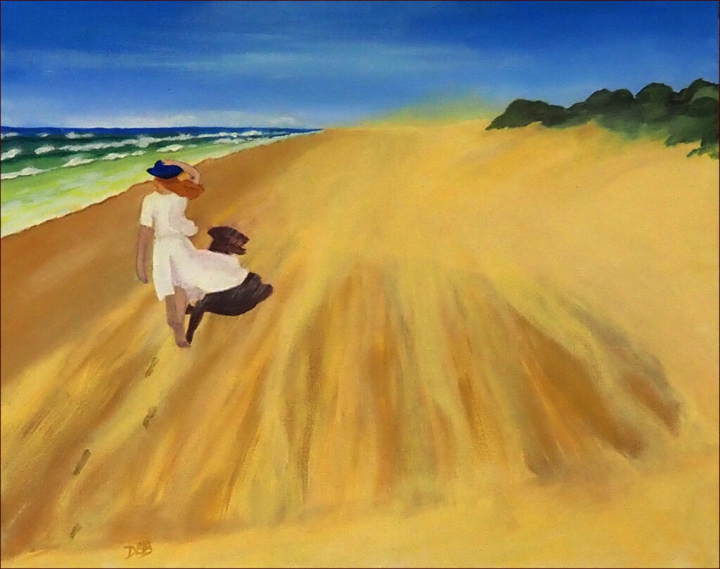 17 'Alone with the Wind' by Danielle Bain, Acrylic, 50x40cm, Not Framed, $190