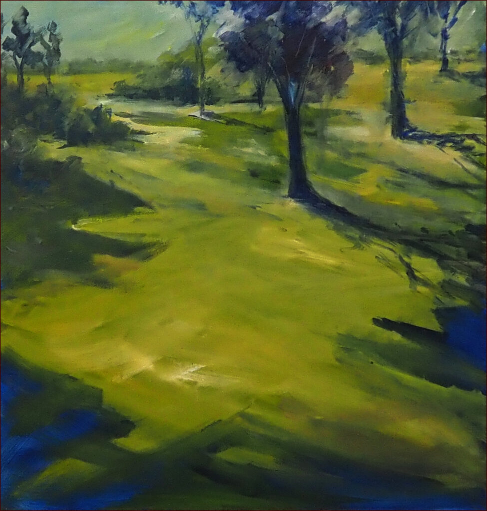 20 'Summer Glow' by Pam Maccoll, Oils, 60x60cm, Not Framed, $300