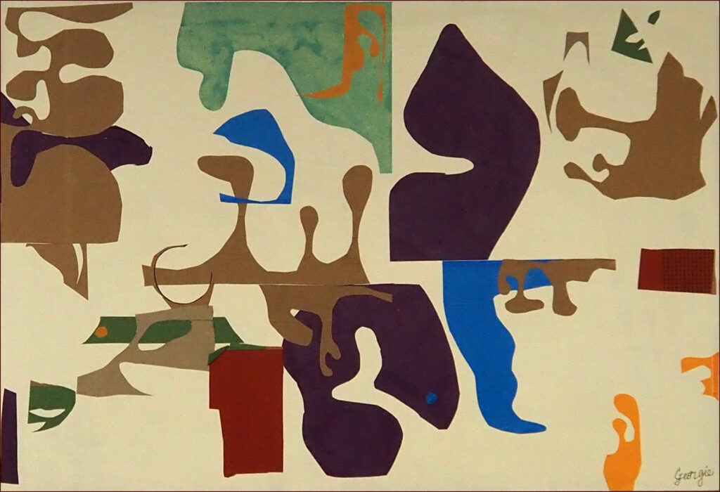 31 'Missed Match' by Georgie Usher, Collage, 89x60cm, Not Framed, $420