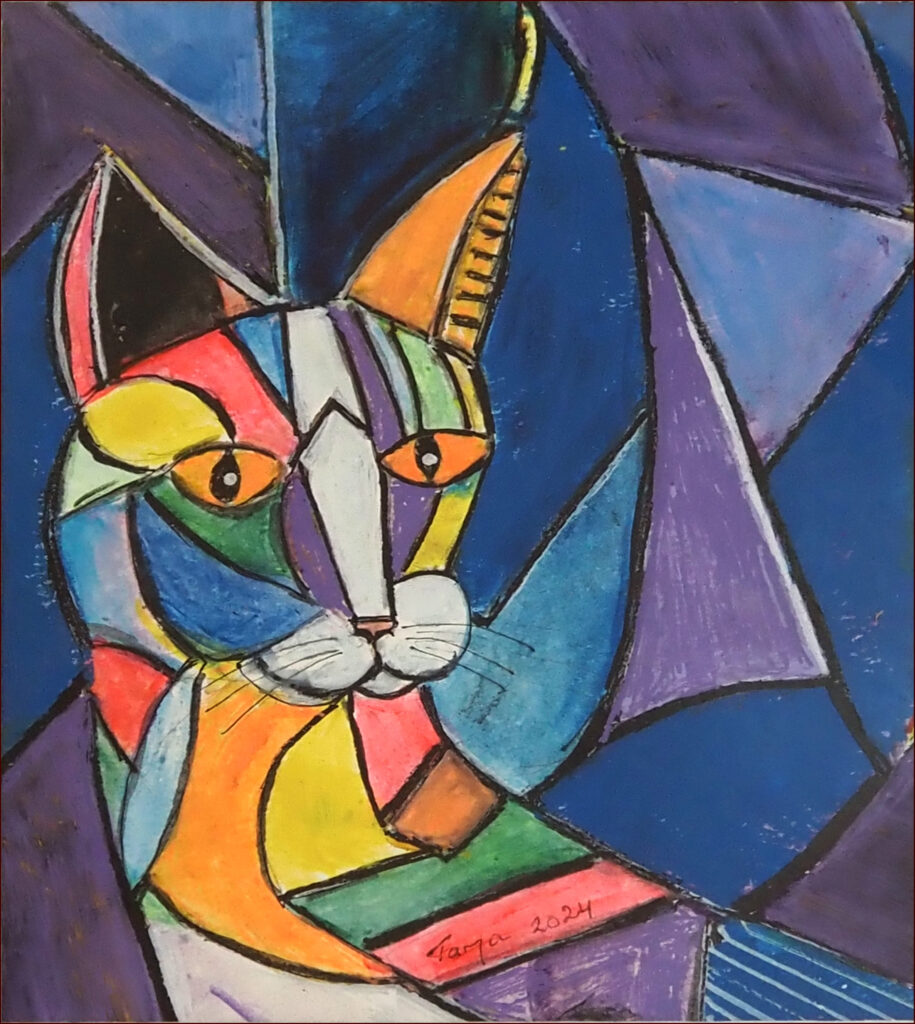 02 'Sunny' by Tarja Rantala, Mixed Media, 21x27cm, Framed, $100