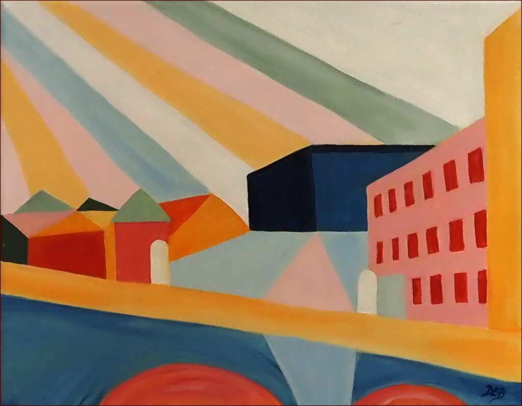 10 'The Green Door' by Danielle Bain, Acrylic, 50x40cm, Not Framed, $75