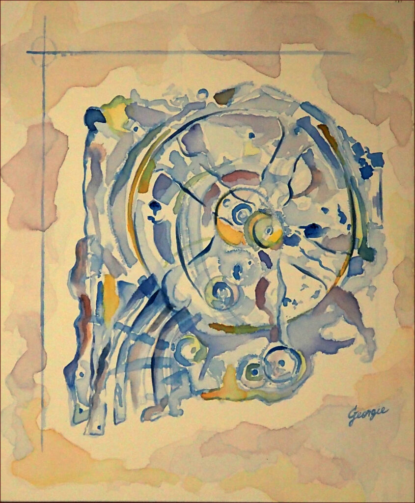 02 'Antikythera' by Georgie Usher, Acrylic, 50x60cm, Not Framed, $3200