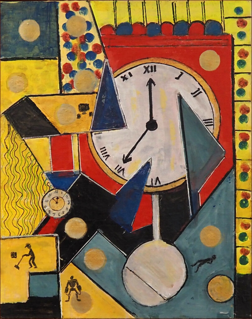 04 'Time' by Tarja Rantala, Acrylic, 40x51cm, Framed, $110