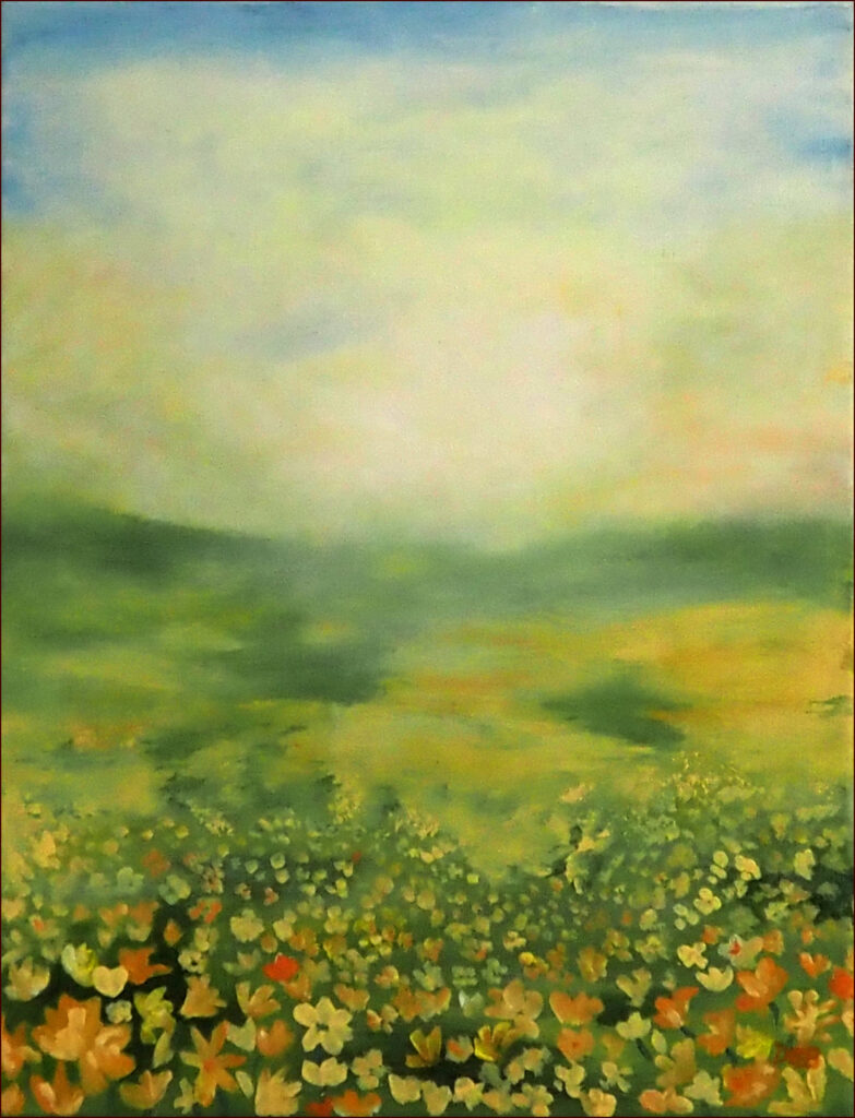 02 'Into the Light', Danielle Bain, Acrylic, 35x45cm, Not Framed, $80