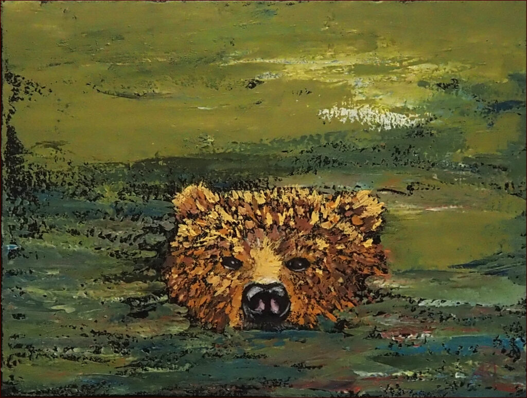 11 'Teddy Bear Dreams', Arja Tossavainen, Acrylic, 40x30cm, Not Framed, $100