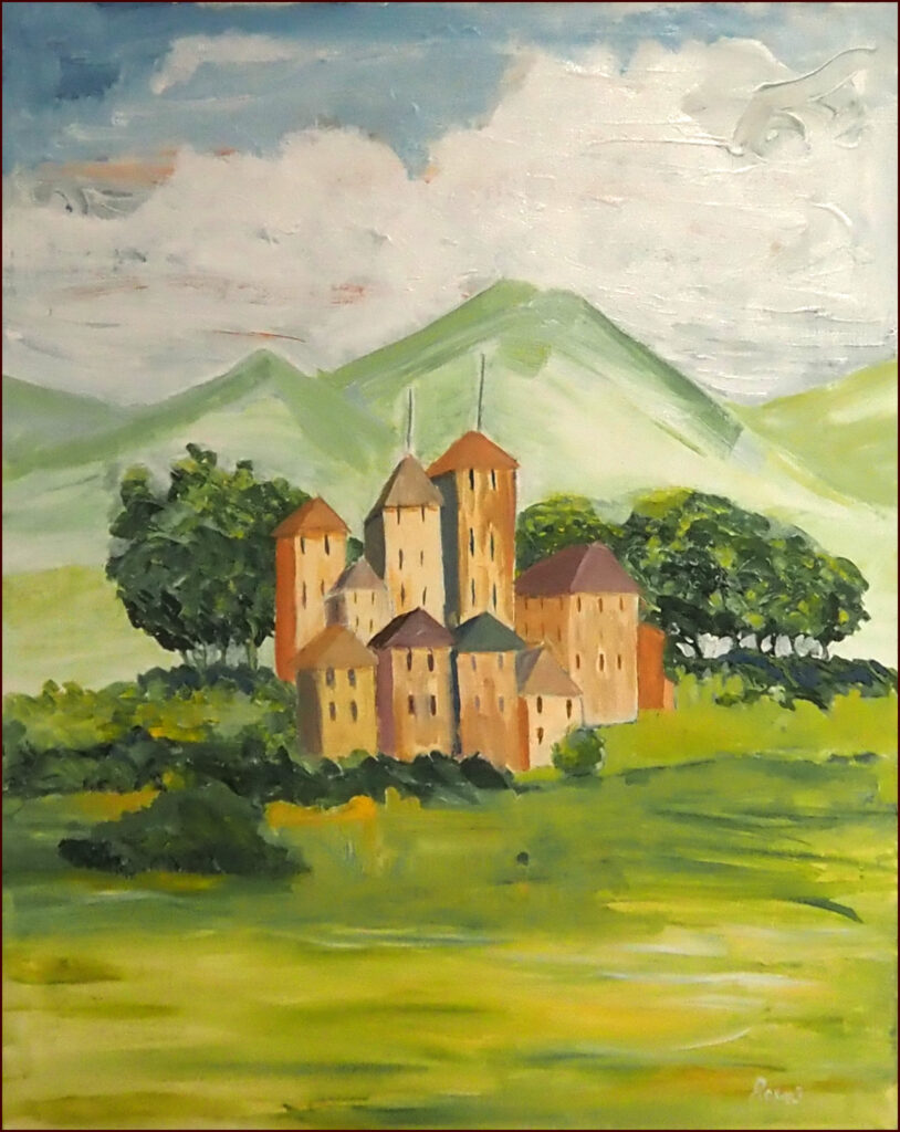 21 'Castle of Dreams', Rosie Sheehan, Acrylic, 61x76cm, Not Framed, $100