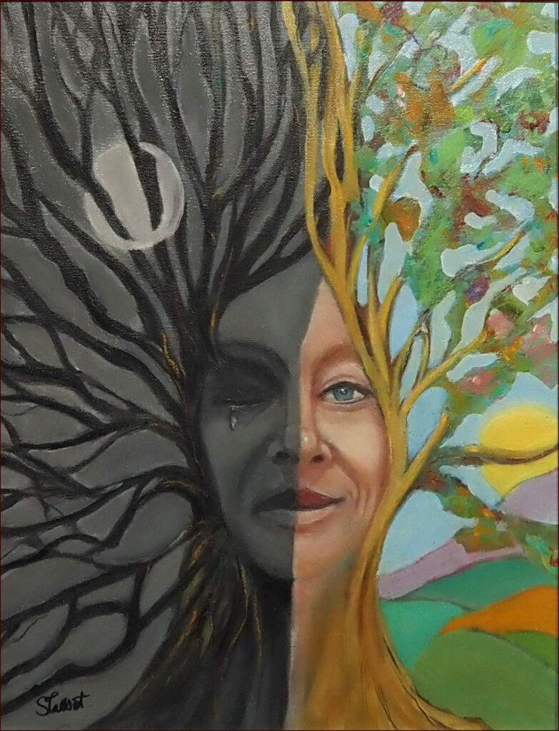 25 'Always Look on the Bright Side', Sharyn Talbot, Oils, 40x60cm, Framed, $120