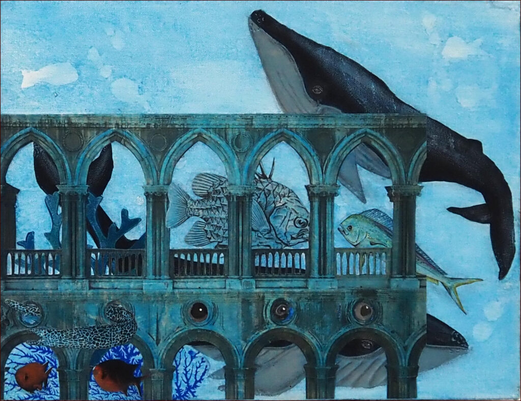 30 'Neon', Noreen Eyears, Collage, 40x30cm, $120