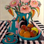 21 'The Kitchen Table' - Sharyn Talbot, Oils, 50x60cm, Framed, $350