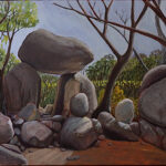 35 'Granite Arch - Girraween' - Evelyn Kerlin, Acrylic, 51x41cm, Framed, $250