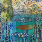 42 'Swamped' - Joanne Hilder, Mixed Media, 43x53cm, Framed, $200