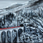 09 'The Tunnel' - John L Holmes, Acrylic, 42x30cm, Framed, $100