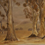 12 'Eucalypts' - Gloria Martens, Oils, 40x30cm, Not Framed, $100