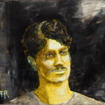 22 'el Medico' - Annie Radcliffe, Acrylic, 38x27cm, Framed, $59