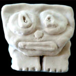 26 'Head' - Georgie Usher, Clay Sculpture, 14x4cm, NFS