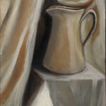 30 'Still Life - Jug' - Pam Maccoll, Oils, 30x40cm, Framed, $140