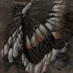 04 'Flutter' - Sharyn Talbot, Charcoal, 19x24cm, Framed, $110