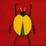 19 'Coleoptera Caseus' - Lynne Wright, Acrylic & Cheese Box, 15x15cm, Framed, $30