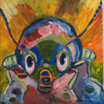 20 'Bug' - Mark Palmer, Acrylic, 60x60cm, Not Framed, $60