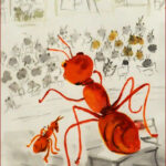 21 'Class is In' - Mary Kirkby, Watercolour, 37x50cm, Framed, $220