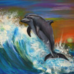 08 'Joy' - Raija Jantti, Acrylic, 40x50cm, Not Framed, $80