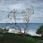 16 'After the Storm - Point Lookout' - Gloria Martens, Acrylic, 50x40cm, Framed, $150