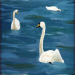 22 'Serenity' - Danielle Bain, Acrylic, 40x53cm, Framed, $150