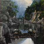 01 'Franklin River' - John L Holmes, Acrylic, 56x77cm, Framed, Not For Sale
