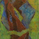 06 'Have you heard? #1' - Mary Kirkby, Oils, 20x47cm, Framed, Not For Sale