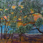 10 'Sunrise' - Tarja Rantala, Acrylic, 75x60cm, Not Framed, $150