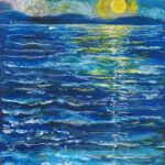 11 'Moonlit Night' - Tarja Rantala, Acrylic, 40x60cm, Framed, $100