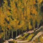 25 'Scandinavian Forest' - Pam Maccoll, Oils, 30x40cm, Not Framed, $100