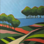 04 'Path to the Lake' - Sharyn Talbot, Acrylic, 40x50cm, Framed, $150