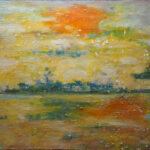 08 'Mist' - Tarja Rantala, Acrylic, 60x50cm, Not Framed, $90