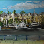 13 'Raby Bay' - Ray Hackett, Acrylic, 53x36cm, Framed, $100