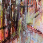 22 'Evening Walk' - Georgie Usher, Acrylic, 31x43cm, Framed, $220