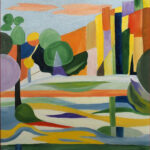 24 'Across the Ross' - Danielle Bain, Acrylic, 53x62cm, Framed, $175