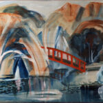 25 'River Walk' - Danielle Bain, Acrylic, 75x50cm, Not Framed, $175