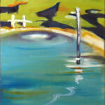 29 'Water Series III' - Pam Maccoll, Oils, 40x50cm, Not Framed, $130*