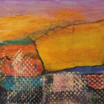 31 'Balancing Rock' - Noreen Eyears, Mixed Media 40x20cm, Not Framed, $60