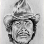 04 'Charles Bronson' - Tony Edbrooke, Graphite, 28x36cm, Framed, $150